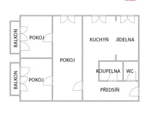 Prodej bytu 3+1, Ostrava - Zábřeh, Výškovická, 67 m2