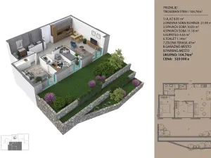 Prodej bytu 3+kk, Dobrota, Černá Hora, 104 m2