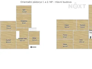 Prodej rodinného domu, Palonín, 253 m2