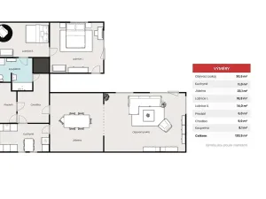 Pronájem bytu 4+1, Praha - Zbraslav, Pod urnovým hájem, 120 m2