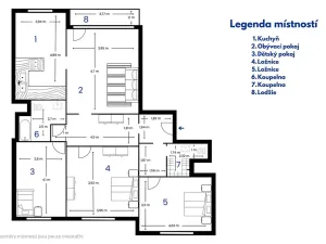 Pronájem bytu 4+1, Česká Lípa, Pražská, 103 m2