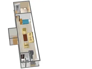 Pronájem bytu 2+kk, Brno, Berkova, 45 m2