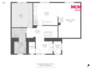 Prodej rodinného domu, Králův Dvůr - Počaply, nám. 1. máje, 155 m2