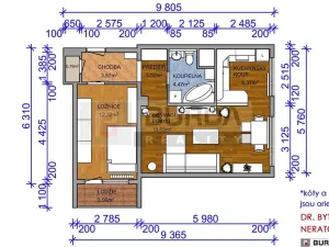 Prodej bytu 2+1, Neratovice, 53 m2