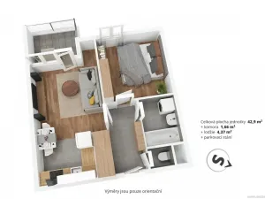 Prodej bytu 2+kk, Klecany, V Honech, 48 m2