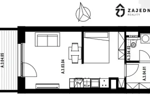 Pronájem bytu 1+kk, Brno, třída Generála Píky, 35 m2