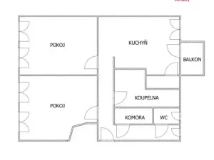 Prodej bytu 2+1, Most, tř. Budovatelů, 57 m2