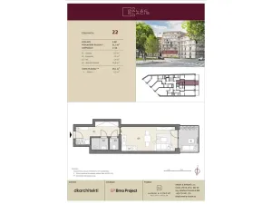Prodej bytu 1+kk, Brno, Koliště, 29 m2