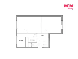 Prodej bytu 2+1, Podbořany, Palackého, 51 m2