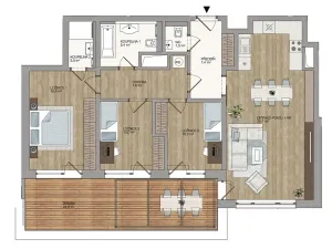 Prodej bytu 4+kk, Praha - Košíře, Naskové, 106 m2