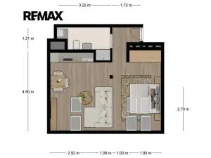 Prodej bytu 1+kk, Pardubice, Železničního pluku, 43 m2