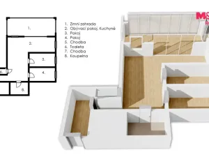 Prodej bytu 3+kk, Včelná, Dolní, 63 m2