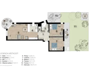 Prodej bytu 3+kk, Praha, Remízková, 91 m2