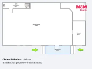 Prodej obchodního prostoru, Šitbořice, Dlouhá, 143 m2