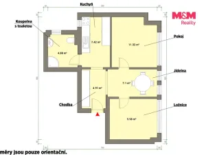 Pronájem bytu 2+1, Cheb, Svobody, 72 m2