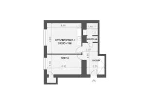 Prodej bytu 2+kk, Praha - Nusle, Spolupráce, 45 m2