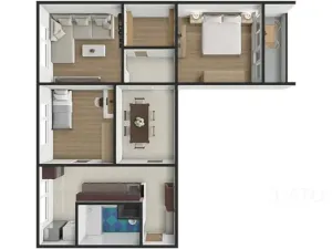 Prodej bytu 3+1, Strakonice, Sídliště 1. máje, 74 m2