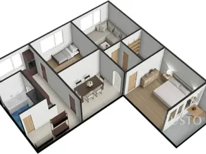Prodej bytu 3+1, Strakonice, Sídliště 1. máje, 74 m2