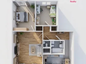 Prodej bytu 3+1, Olomouc - Nové Sady, Skupova, 71 m2