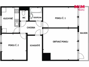 Prodej bytu 3+1, Zdechovice, 67 m2