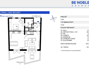 Prodej bytu 4+kk, Lipno nad Vltavou, 122 m2
