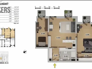 Prodej bytu 3+kk, Český Brod, Antonína Balšánka, 99 m2