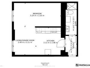 Pronájem bytu 1+kk, Praha - Libeň, Františka Kadlece, 37 m2