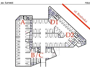 Pronájem garážového stání, Šlapanice, 15 m2