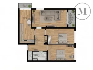 Prodej bytu 3+1, České Budějovice, Klaricova, 81 m2