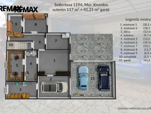 Prodej rodinného domu, Moravský Krumlov, Seifertova, 200 m2