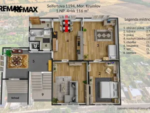 Prodej rodinného domu, Moravský Krumlov, Seifertova, 200 m2
