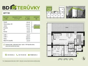 Prodej bytu 2+kk, Třebíč - Horka-Domky, Družstevní, 73 m2