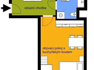 Pronájem bytu 1+kk, Brno, Turgeněvova, 40 m2