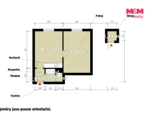 Prodej bytu 1+1, Plzeň - Skvrňany, Lábkova, 40 m2