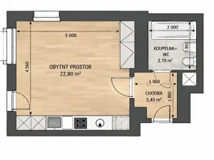 Prodej bytu 1+kk, Praha - Dejvice, Zikova, 64 m2