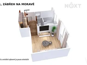 Pronájem bytu 1+1, Zábřeh, Severovýchod, 31 m2