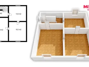 Prodej rodinného domu, Krupka, Libušín, 122 m2