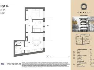 Prodej bytu 3+kk, Brno, Palackého náměstí, 55 m2