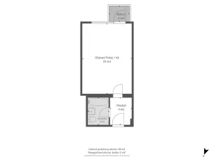 Pronájem bytu 1+kk, Kladno, Lesík, 33 m2