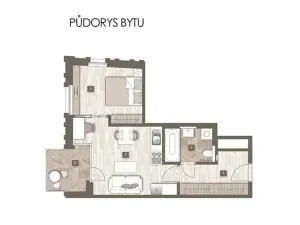 Pronájem bytu 2+kk, Praha - Stodůlky, Mukařovského, 43 m2