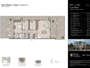 Prodej bytu 4+kk, Praha - Dolní Chabry, Doubická, 118 m2