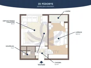 Pronájem bytu 2+kk, Mladá Boleslav, tř. Václava Klementa, 41 m2