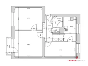 Prodej bytu 3+1, Třebechovice pod Orebem, Habrmanova, 62 m2