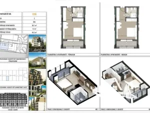 Prodej bytu 1+kk, Golem, Albánie, Mali i Robit, 44 m2