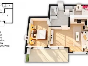 Prodej bytu 2+kk, Žacléř - Prkenný Důl, 64 m2