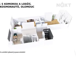 Prodej bytu 2+1, Olomouc, tř. Kosmonautů, 60 m2