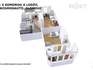 Prodej bytu 2+1, Olomouc, tř. Kosmonautů, 60 m2