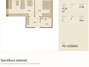 Prodej bytu 2+kk, Prášily, 47 m2