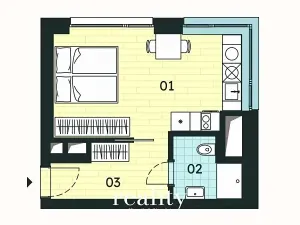 Prodej bytu 1+kk, Znojmo, 29 m2