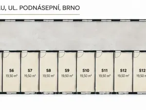 Prodej skladu, Brno, Podnásepní, 667 m2